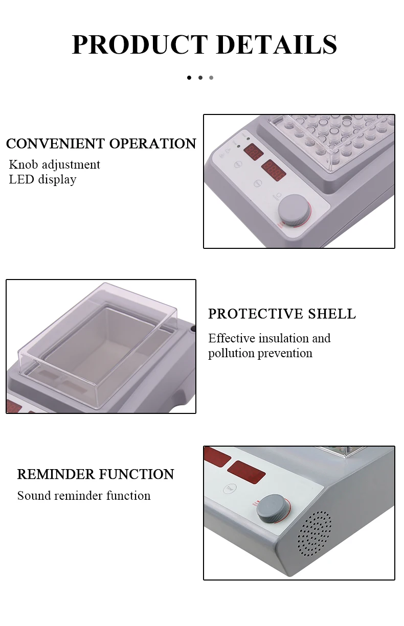 Dry Bath Incubator For Inactivation Low Temperature 105°C Heating of Biological Sample PRP Tubes With Heating Block