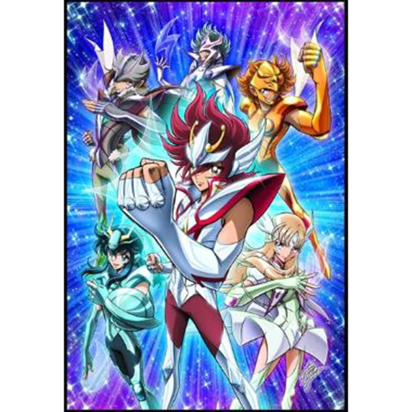 5d diamante pittura trapano completo Saint Seiya giappone Anime ricamo Display immagine di strass decorazione casa WG2049