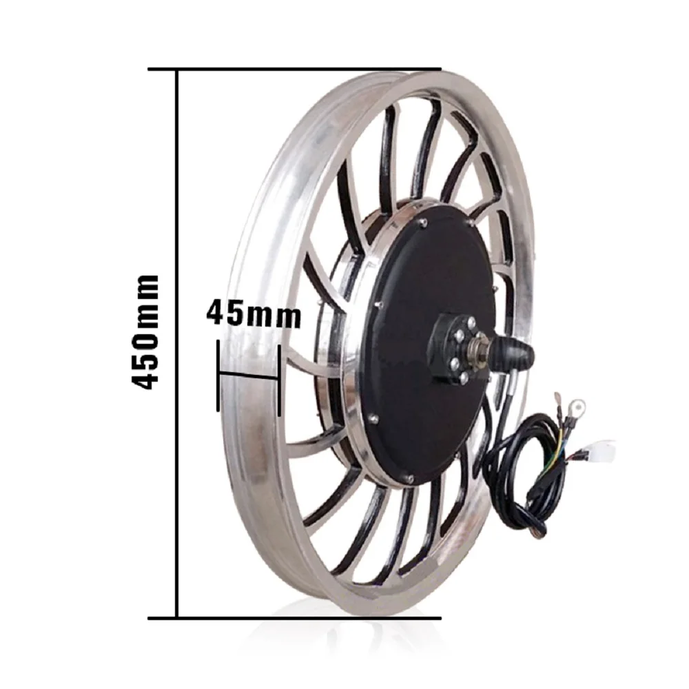 Brushless DC 20 Inch 36V 48V1000w Front Drive Rear Drive Electric Bicycle Wheel Hub Motor Pneumatic Tire