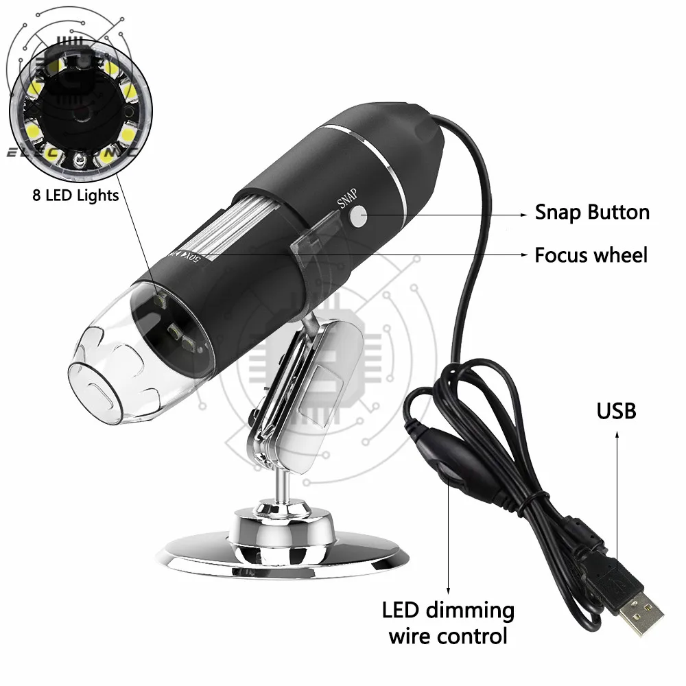 1600X Mega Pixels Digital Microscope Microscopio Magnifier Electronic Stereo USB Endoscope Camera X4D-30W-D /A/C