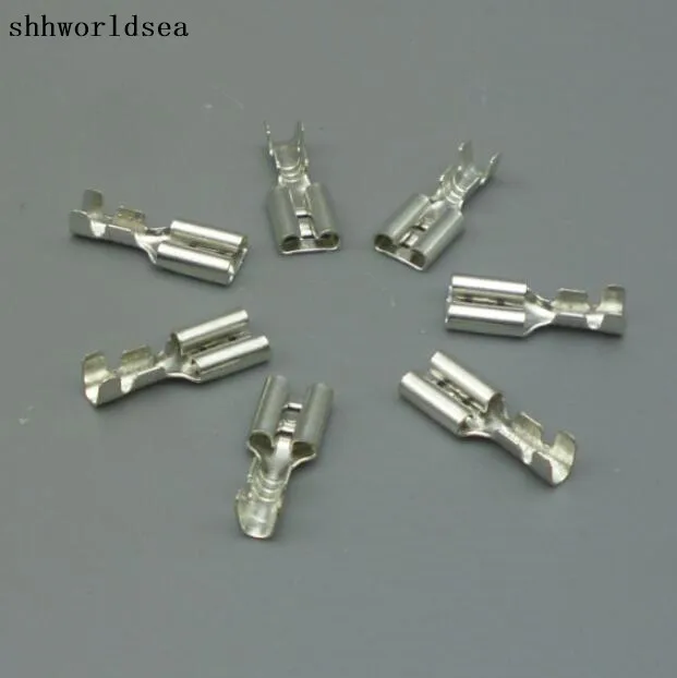 shhworldsea 100PCS 4.8mm ternimal Crimp Terminal  Spade Connector