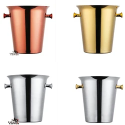 2L/4L European Style Stainless Steel Ice Bucket Wine Champagne Wine Chiller Wine Bottle Cooler Beer Chiller Ice Barrel