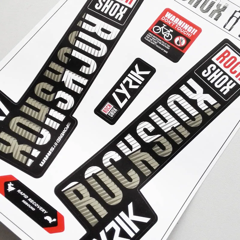 2018 rockshox LYRIK mountain bike front fork stickers bicycle front fork decals Bicycle Accessories