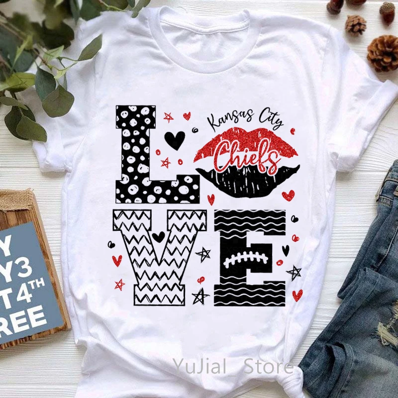 This Queen Was Born In September Red Lips Graphic Print T-Shirts Women'S Clothing Cool Tshirt Femme City Chiefs T Shirt