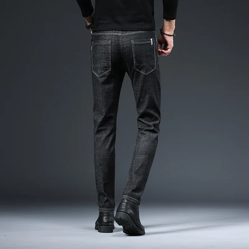 Black Skinny Jeans Men Slim Fit Elastic Waist Denim  Jeans for Men Korea Style Pencil Men trousers New Spring Summer