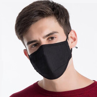 Anti Pollution PM2.5 Mask Washable Reusable Face Mouth Masks Cotton Flu Dust-proof Filter Respirator Masks Adjustable Ear Straps