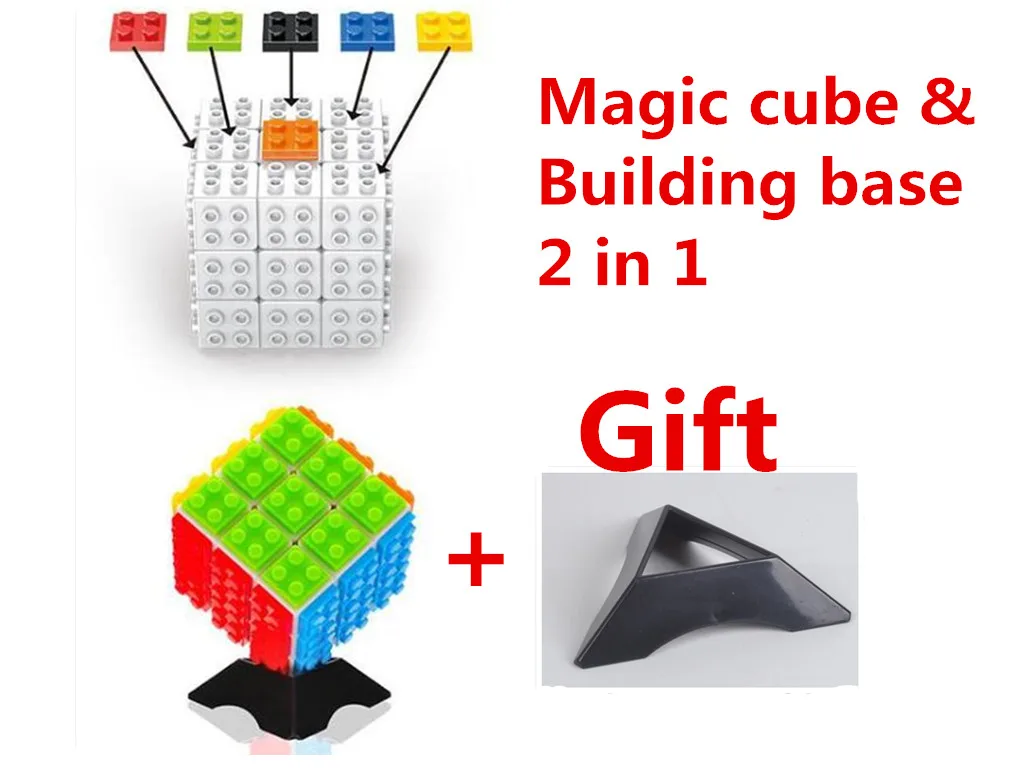 Diy Bouwstenen Kubus 3X3X3 Puzzel Cube Cubo Magico Professionele Magische Kubus 3X3 Blokken kubus Educatief Speelgoed Voor Kinderen Gift