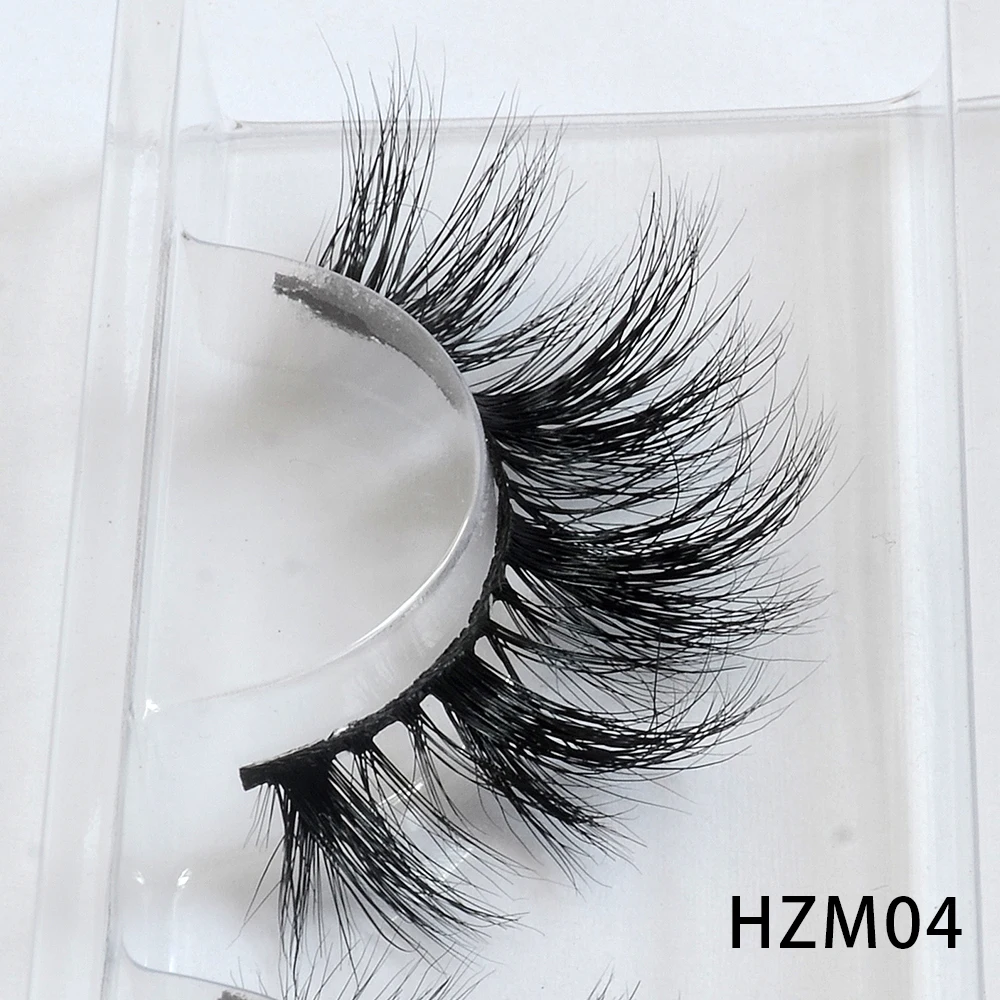 Dropshipping 15-18mm 3D Resuable Dramatic Wispy Mink Fake Eyelashes Makeup Strip False Lashes With Free Eyelash Packaging Boxes