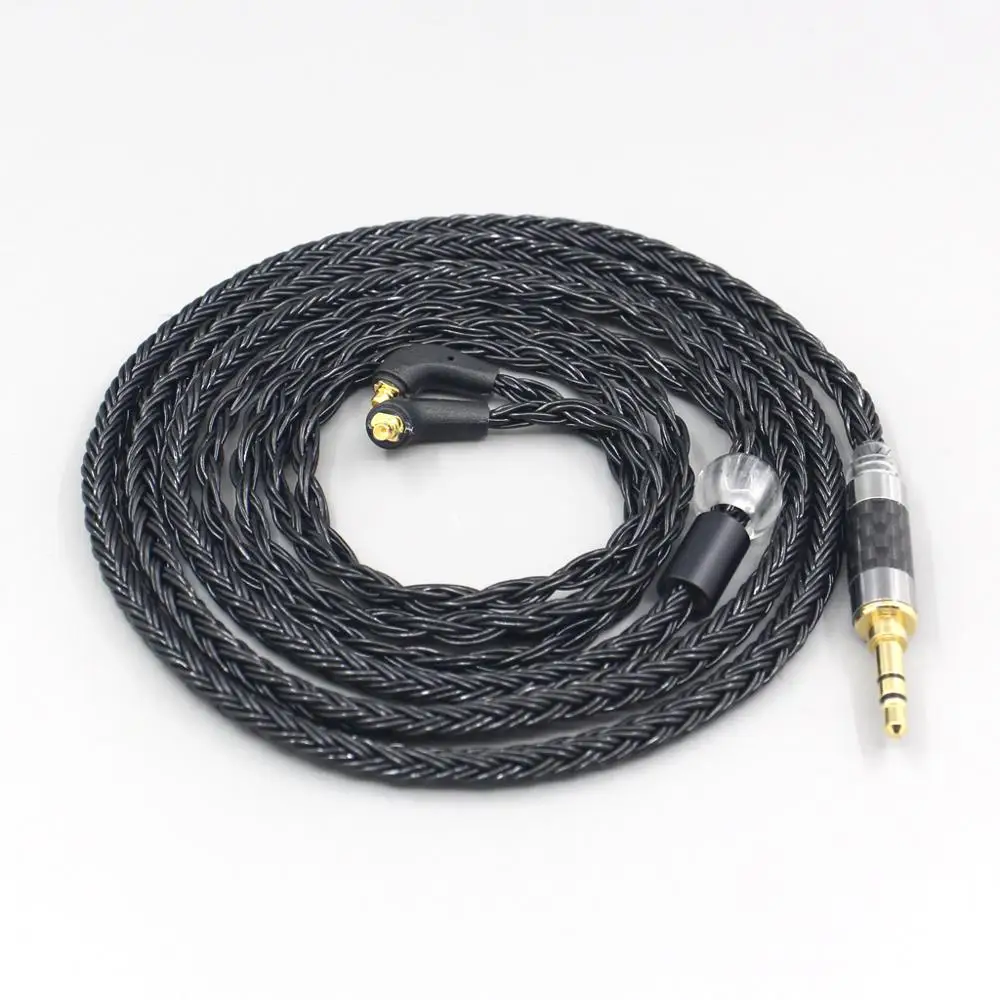 16 Core 7N OCC Black Braided Earphone Cable For Etymotic ER4SR ER4XR ER3XR ER3SE ER2XR ER2SE LN007400