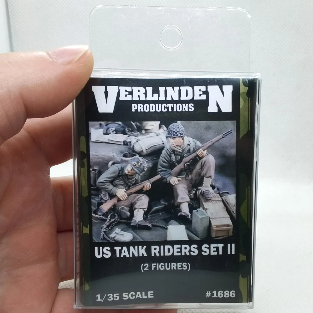 1/35 WWII US Tank Riders with Rifles in Hand Set No.2 VERLINDEN #1686 Resin Kits Unassembled Uncolored