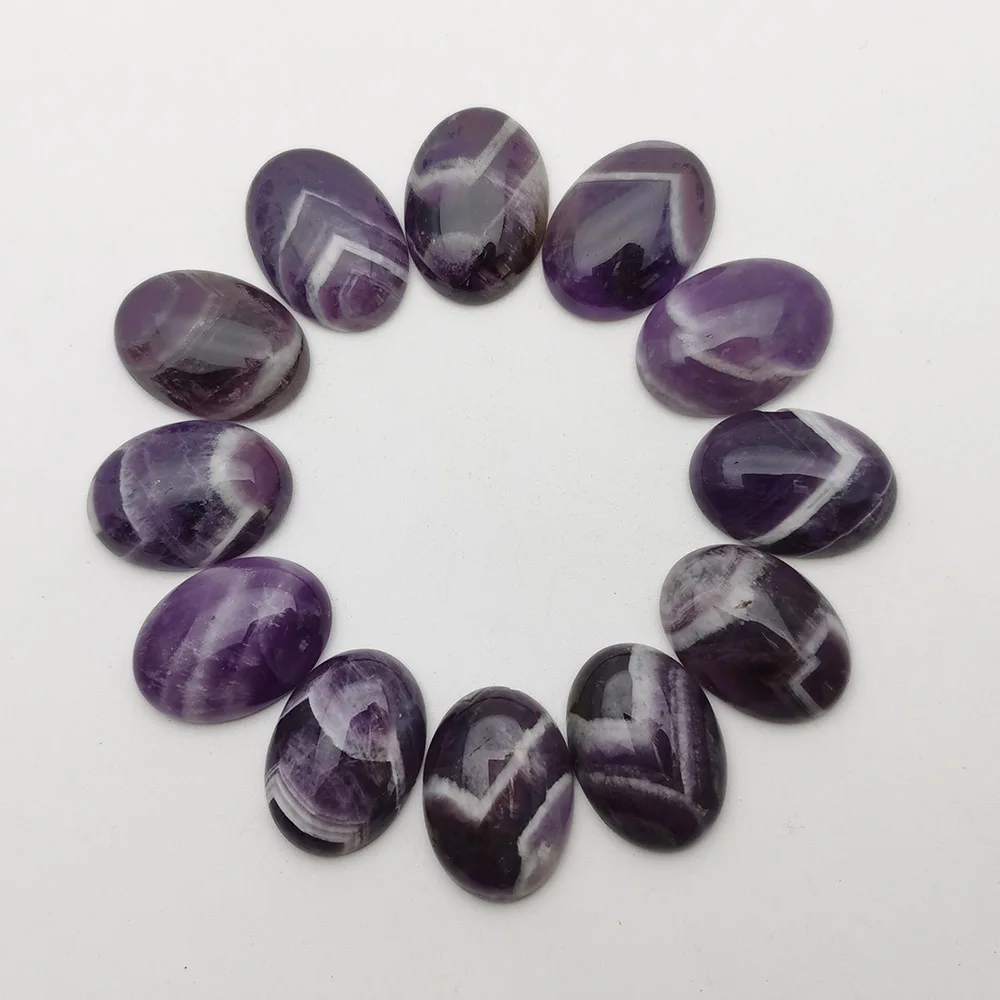 Fashion wolf teeth Amethysts natural stone beads for jewelry making 25X18MM cab cabochon charm 12Pcs/lot  wholesale