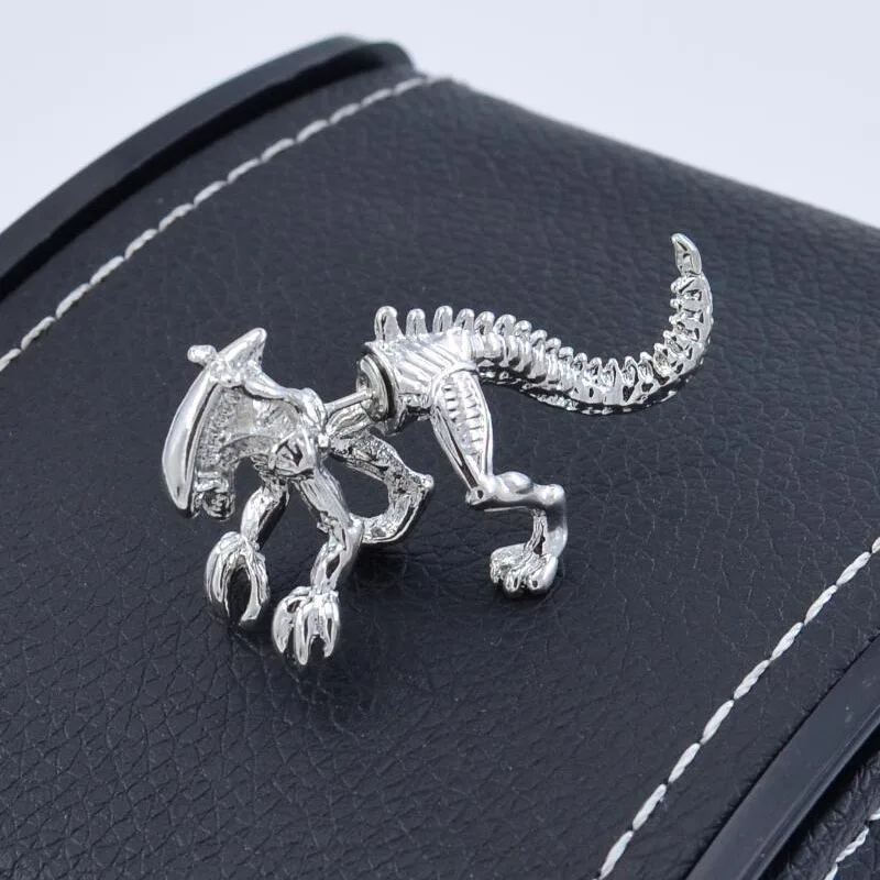 Women Men Earrings Ear Stud Dinosaur Shape Fashion Jewelry Valentine\'s Day Gift BN