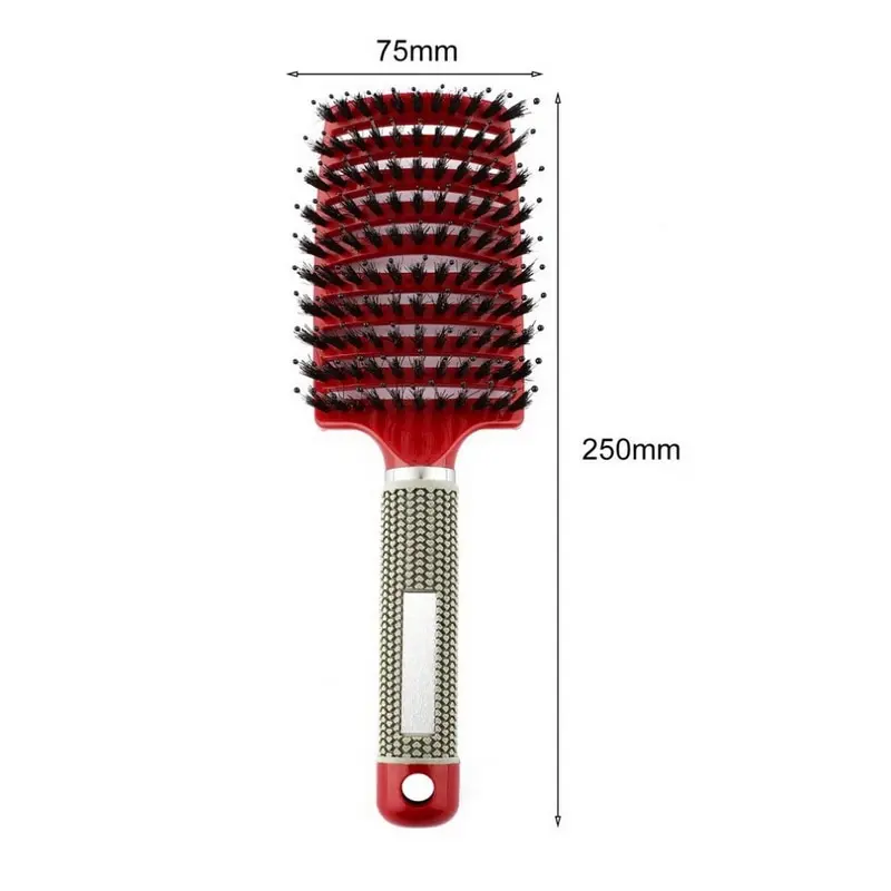 Hair Scalp Massage Comb Girls Hairbrush Bristle Nylon Women Wet Curly Detangle Hair Brush for Salon Hairdressing Styling Tools