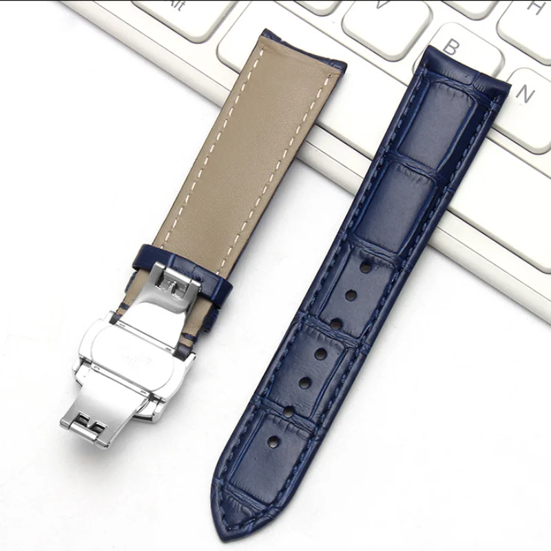 BRETA arc interface Genuine Leather Watch Strap 19mm 20mm 21mm 22mm  Watch Band for Tissot Seiko rossini Watchband Accessories W