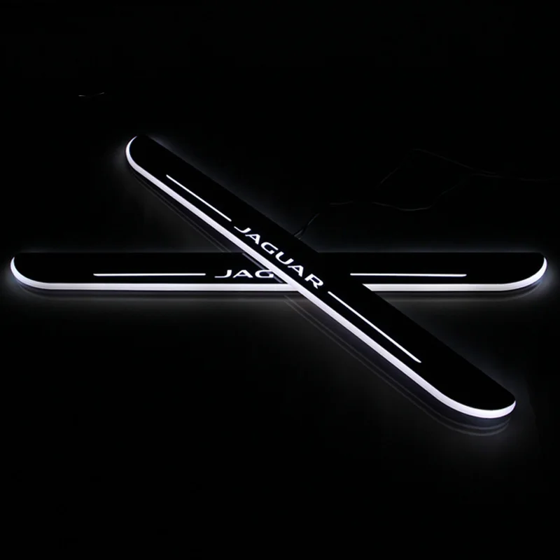 Welcome Pedal Lights For Jaguar XF 2008-2013 2014 Pedal car Door Sill Pathway Lamps led progi scuff plates Avante md auto