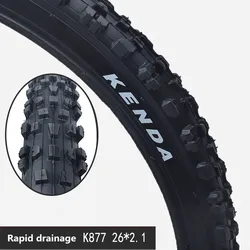 KENDA bicycle tire 26 rim 26*1.95 2.1  mountain bike tires down hill MTB Off-road antiskid tyres k877