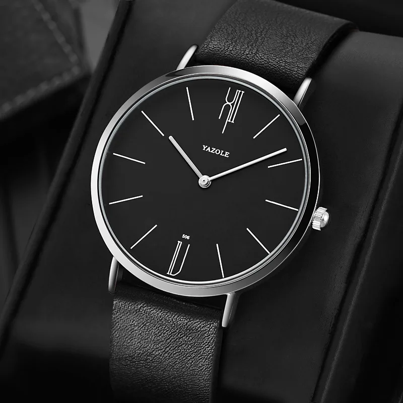 Luxury Top Brand Men's Quartz Wrist Watches Men Business Leather Quartz Clock Men's Watches Zegarek Masculino Relogio Masculino