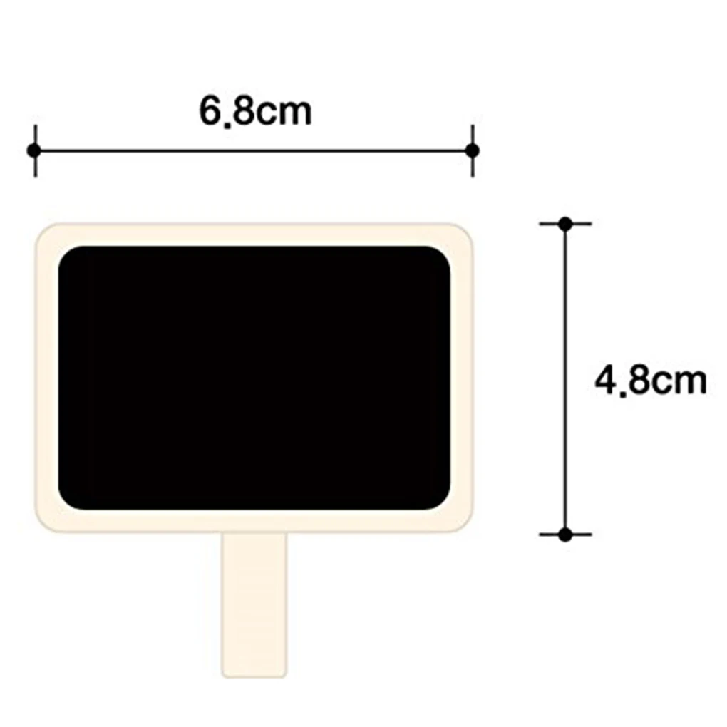 ZHUTING 미니 나무 칠판 클램프 노트 리탱글 칠판 클립 태그 메시지 보드, 웨딩 파티 종이 사진 DIY, 10 개