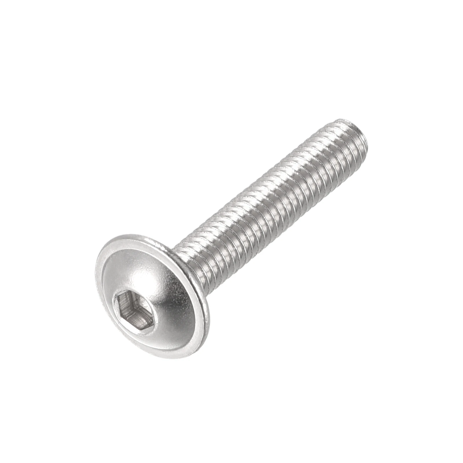 Uxcell M4x22mm viti a testa bombata flangiate in acciaio inossidabile 304 50 pezzi