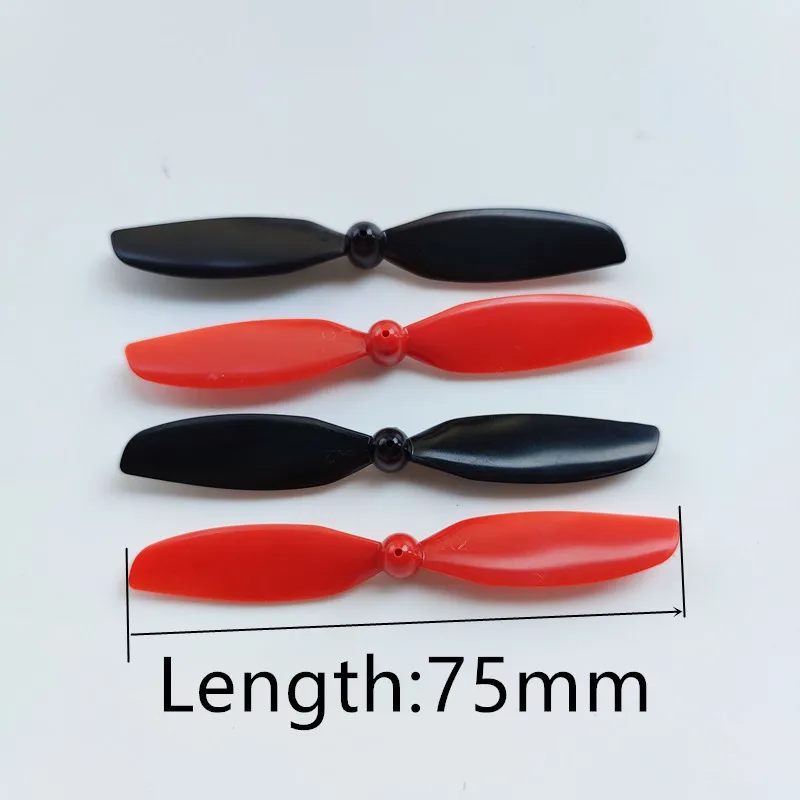 8pcs RC 75mm 1mm Propeller Prop Blade A B CW CCW For 716 8520 720 Coreless Motor RC Drone Mini Aircraft Airplane Spart Parts