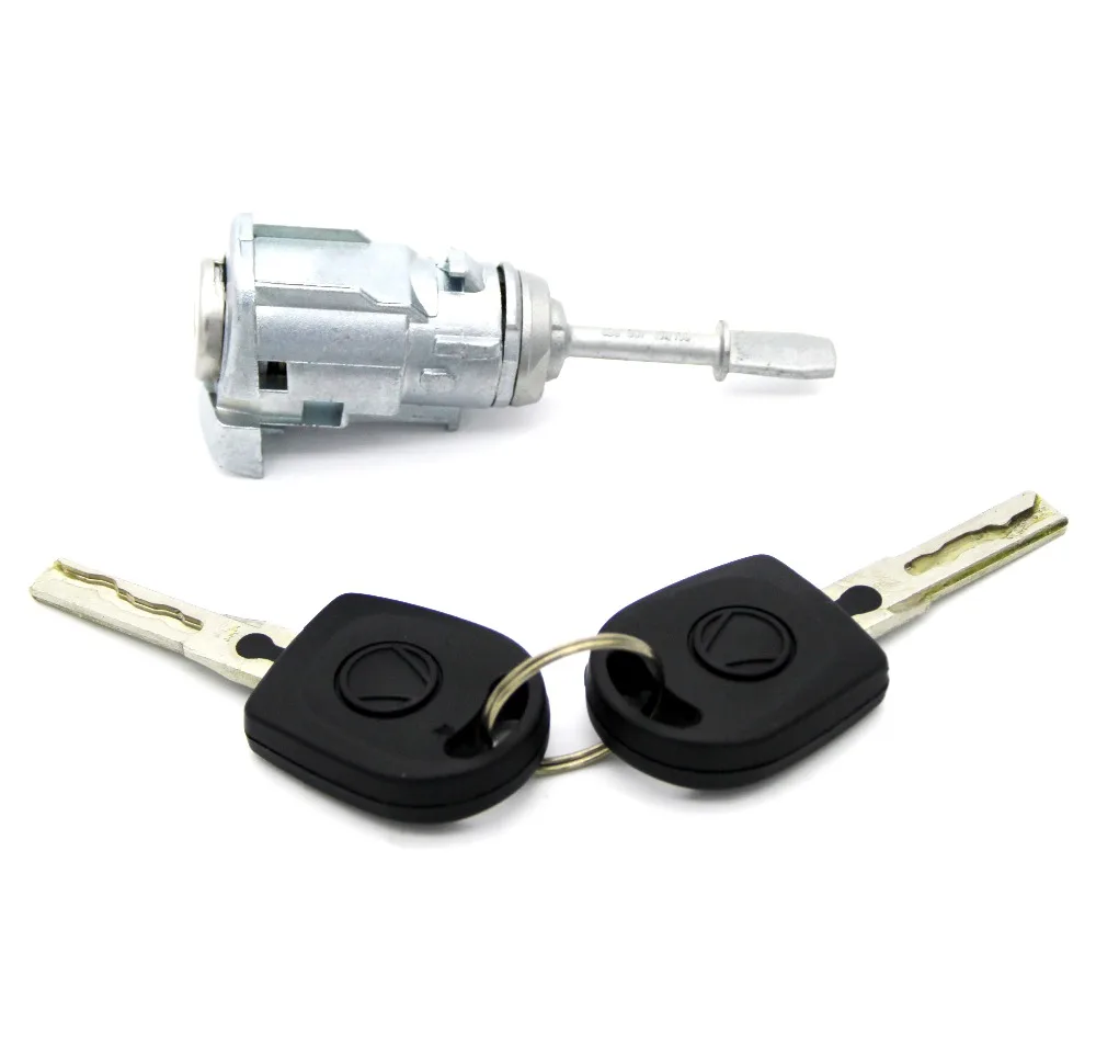 3B0837167 for VW PASSAT SEAT TOLEDO LEON AROSA LUPO LEFT DOOR LOCK BARREL CYLINDER with 2 KEYS