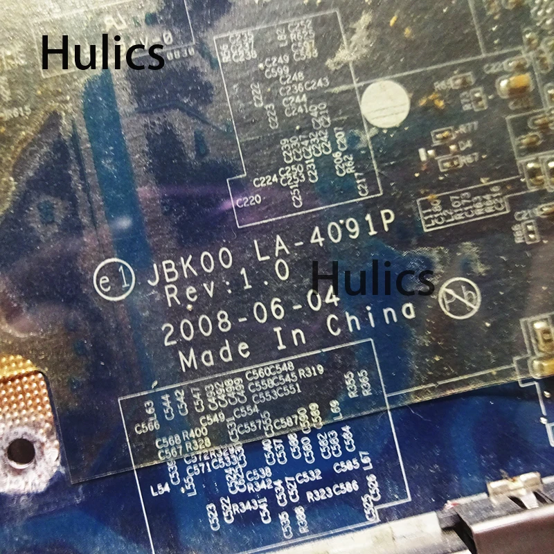 Hulics usado LA-4091P 486542-001 para hp Dv7-1100 Dv7z-1000 Dv7z-1100 placa-mãe 506124-001