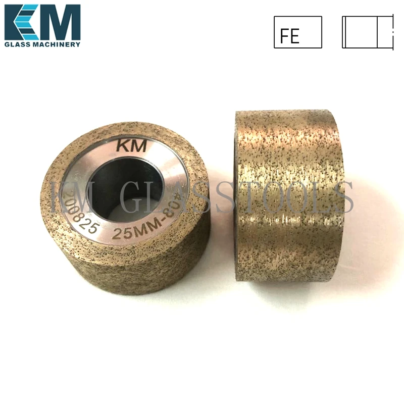 Free Shipping! KM 50x22xFE12/15/19/25mm Flat edge (1A1)Peripheral Daimond wheels For glass grinding machine,Customized products