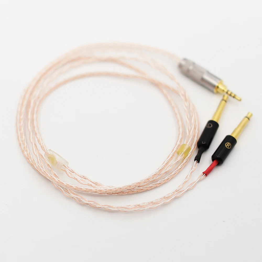 Audiocrast 8 Nhân Tai Nghe Thay Thế Dây Cáp Âm Thanh Audio Cáp Nâng Cấp Cho Meze 99 Kinh Điển/Tiêu Cự Đóng Hệ Tai Nghe