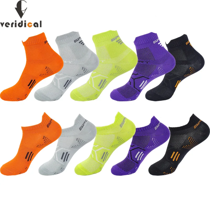 Athletic Sport Ankle Boat Socks Woman Outdoor Basketball Bike Running Football Breathable Bright Color No Show Sock 2 Size