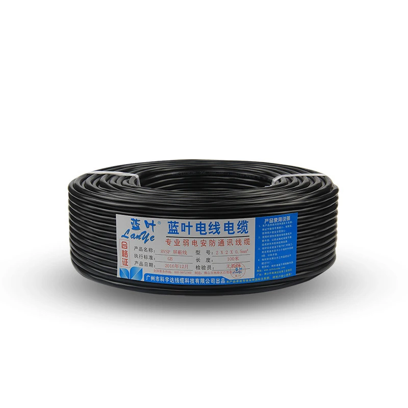 Tembaga Murni RVVSP Terlindung Kawat 485 Kabel Komunikasi 6-Core Pasangan Memutar 3*2*0.5