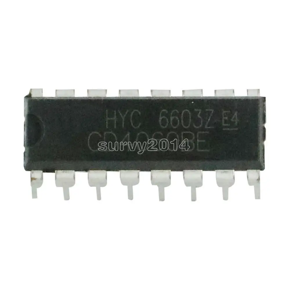 10 قطعة CD4060BE CD4060 4060 تموج تحمل Counter Binary IC DIP-16 دبوس منخفضة الطاقة
