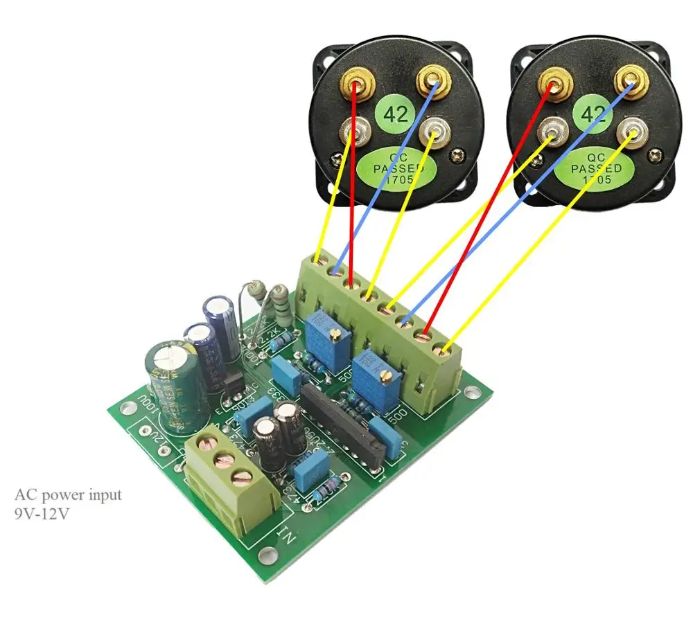 VU Meter Drive Circuit Board TA7318P Power Amplifier Pre-amplifier Chassis DB Level Meter Tungsten Lamp And LED