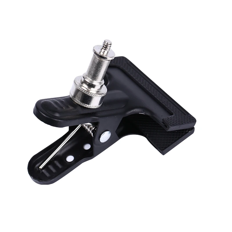 Photo Studio พื้นหลังคลิปฉากหลัง Clamp พร้อมปลั๊ก1/4 "สกรูสำหรับไฟยืนสตูดิโอฉากหลังการถ่ายภาพอุปกรณ์เสริม