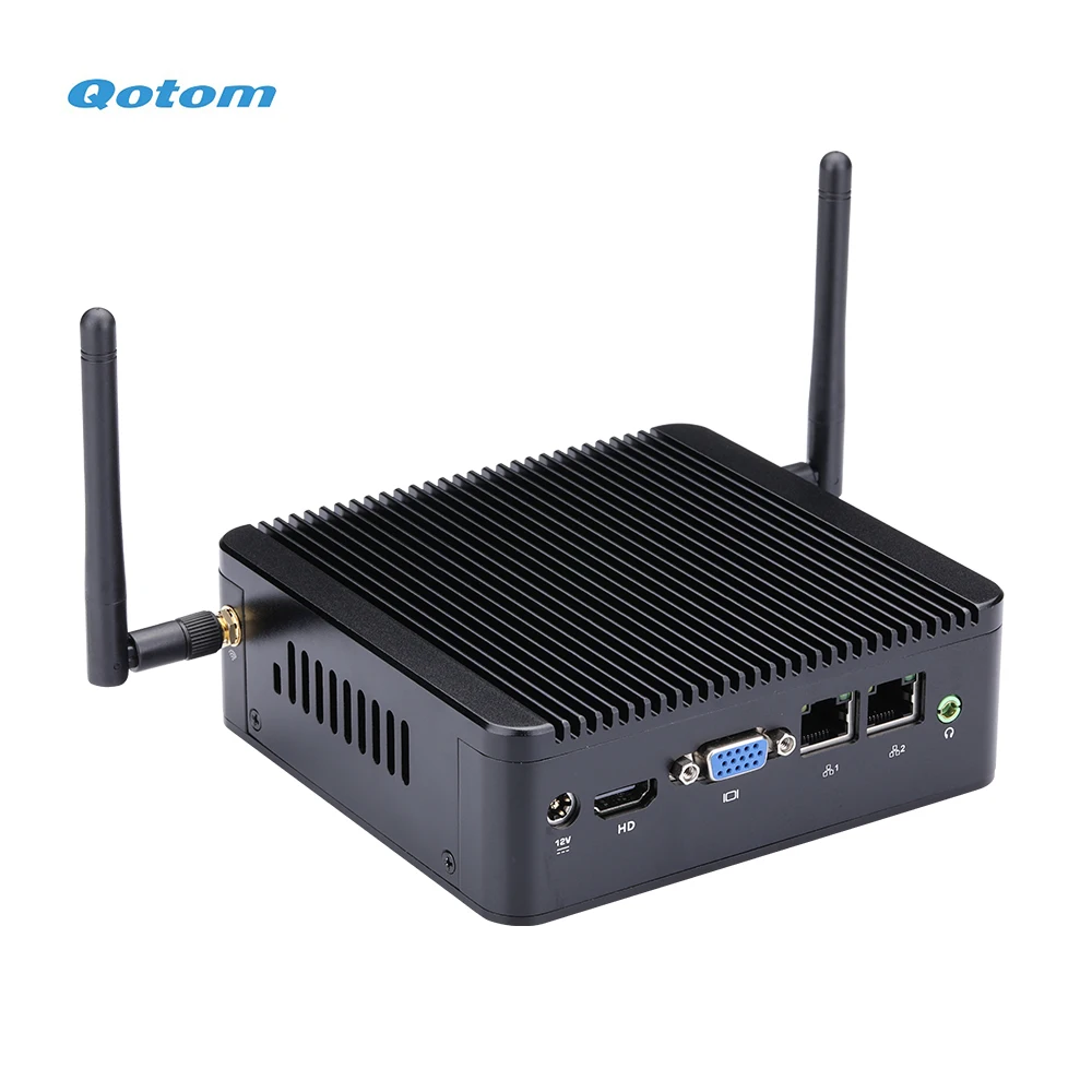 Imagem -04 - Qotom Mini pc Core i3 i5 Processador a Bordo Dupla Lan Portas de Exibição Dupla Rs232 Portátil Pos Terminal Vesa Suporte X86