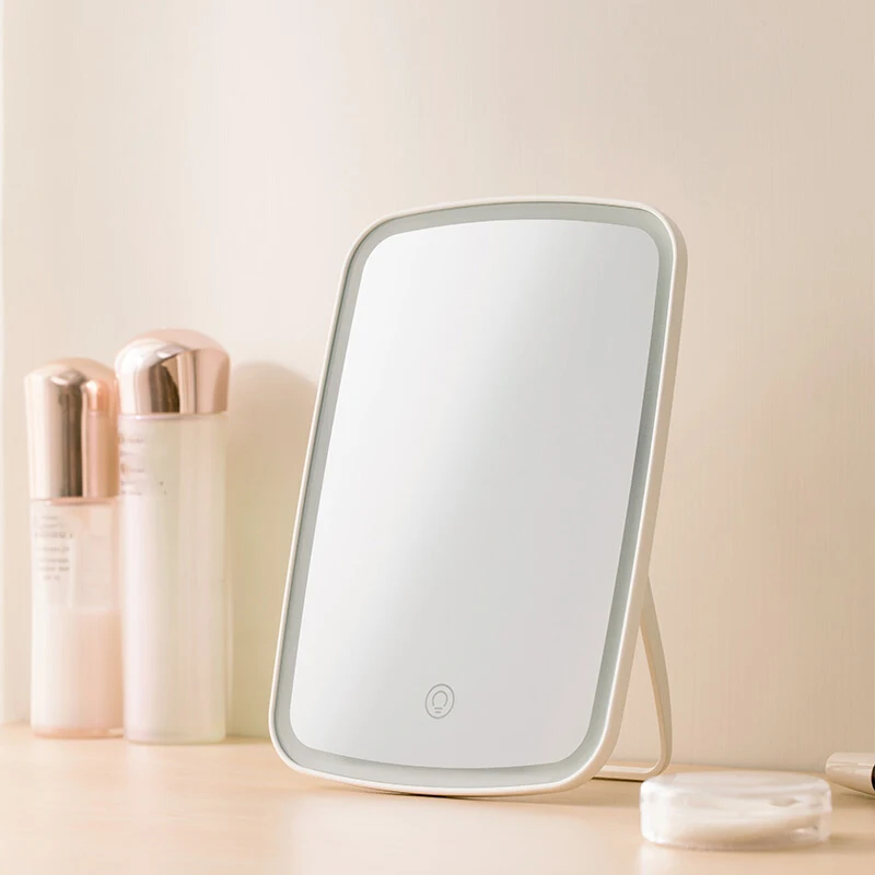 Original Youpin Led Light Mirror Jordan judy Intelligent Makeup Mirrors Portable Rechargeable Desktop Touch-Screen Mirror