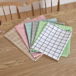 Plaid Print Table Cloth Waterproof Oilproof Kitchen Wedding Birthday Party Dining Table Cover Rectangle Home Decor Tablecloth