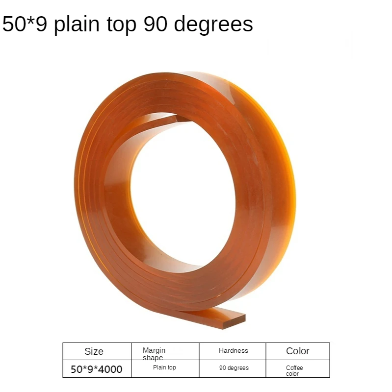 50mm * 9mm Flache Siebdruck Rakel Gummi 55A 65A 75A 80A DIY Siebdruck Tinte Scratch Board werkzeuge Rakel Gummi Klinge – Detail 19