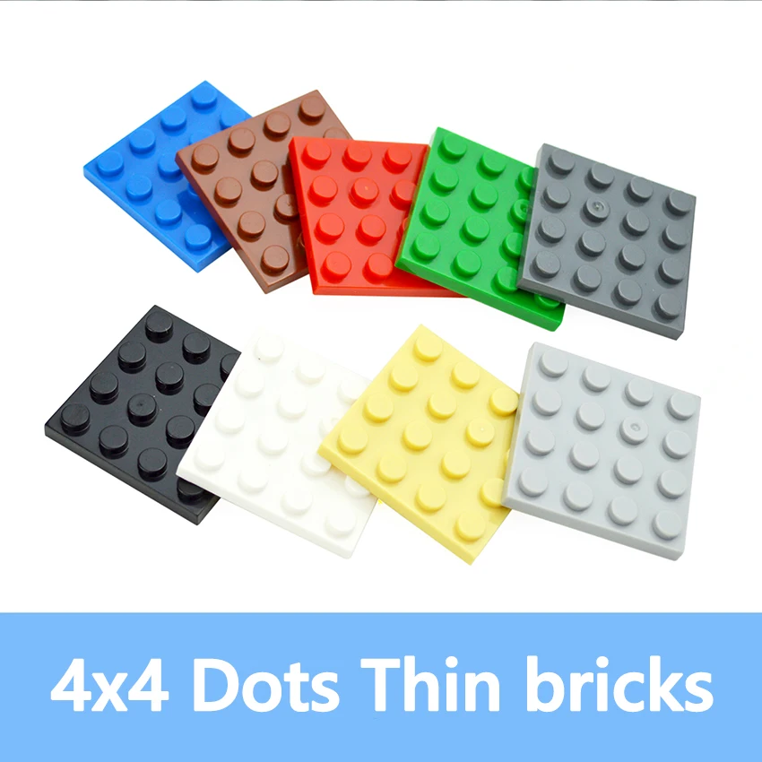 

30PCS 4*4 Dots DIY Building Blocks Thin Figures Bricks 4x4 Dots Educational Creative Size Compatible With 3031 Toys for Children