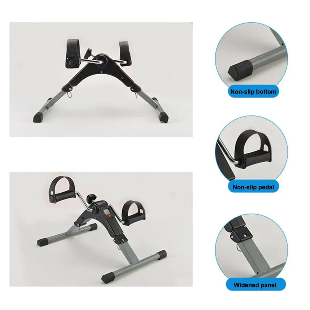 Exercise Bike Adjustable Resistance With LCD Fitness Equipment Home Elderly Rehabilitation Bicycle Hand Leg Trainer