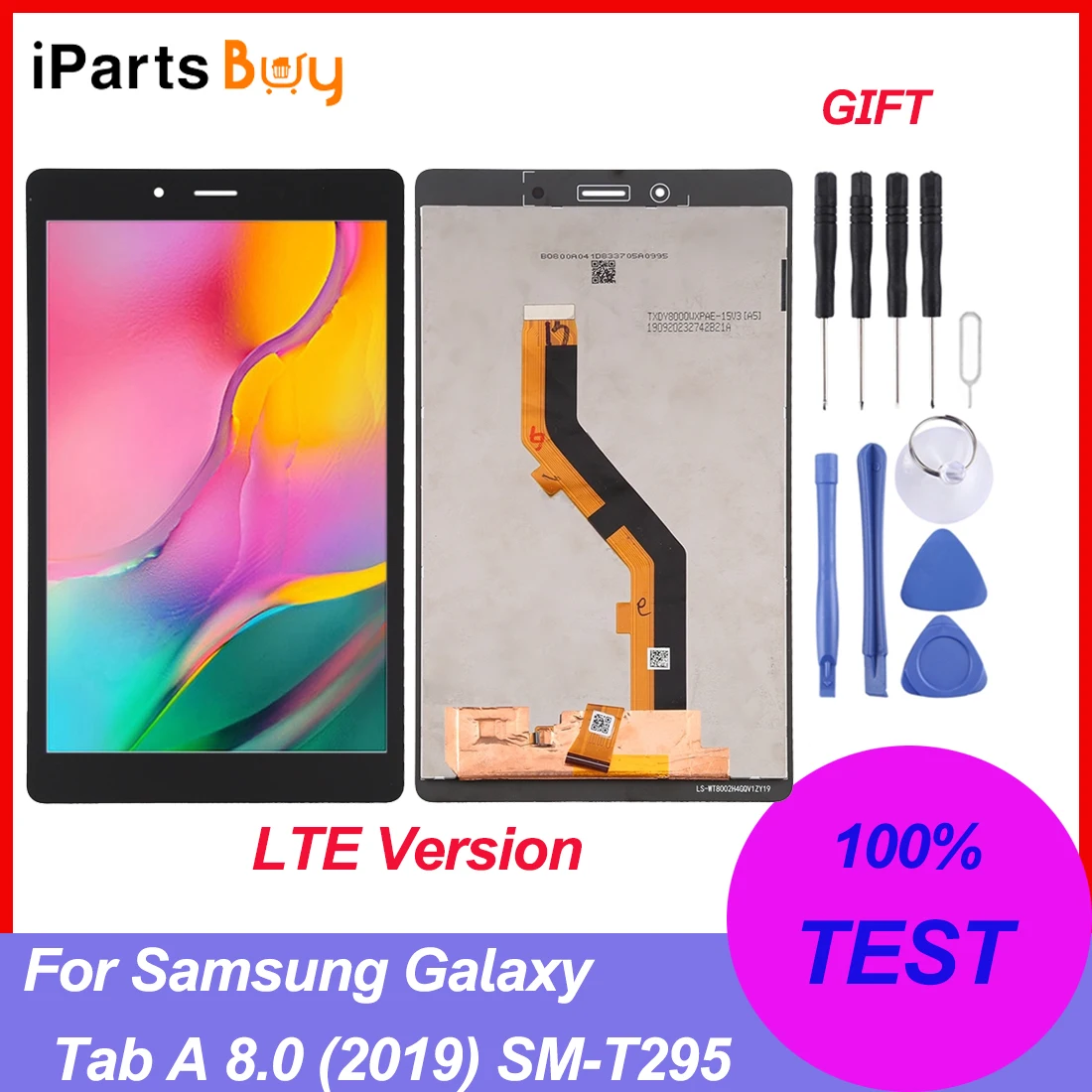 

iPartsBuy for Samsung Galaxy Tab A 8.0 (2019) SM-T295 LCD Screen and Digitizer Full Assembly (LTE Version)