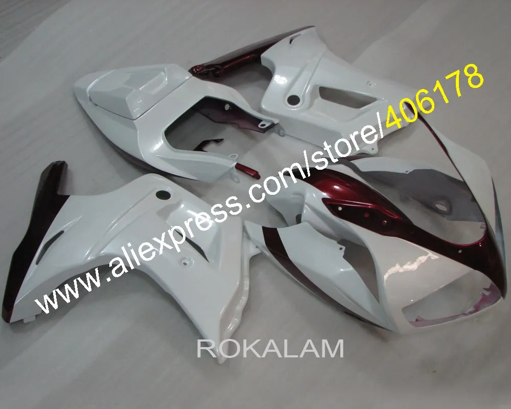 Cheap SV 650 S Fairings For Suzuki SV650 03-13 SV650S 2003-2013 SV650S White ABS Bodyworks Motorycycle Fairing Set