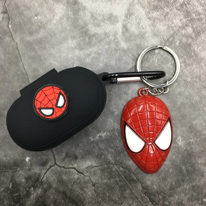 Custodia per auricolari Marvel per Samsung Galaxy Buds/Buds + custodia per cuffie Bluetooth Wireless in Silicone con portachiavi