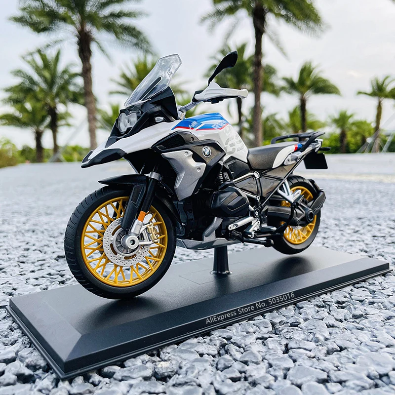 Maisto 1:12 BMW R 1250 GS With base alloy off-road motorcycle genuine authorized die-casting model toy car collection gift