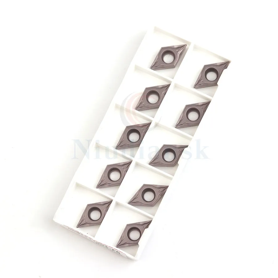 10 Chiếc Xuất Xưởng Giá DCMT11T304-FG LF90 Chất Lượng Cao Tiện Bằng Máy CNC Biến Gốm Kim Loại Dạng Bên Ngoài Dụng Cụ Quay Rau Carbide Miếng Lót