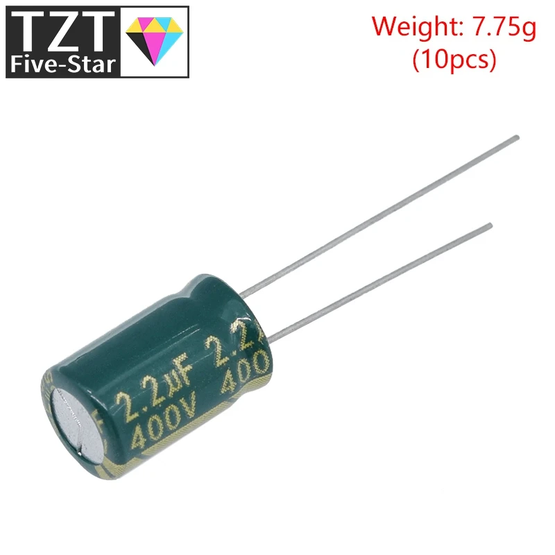 10/30 Stück Hochwertige 400V 2,2UF 8*12mm 2,2UF 400V 8*12 Elektrolytkondensatoren – Detail 1