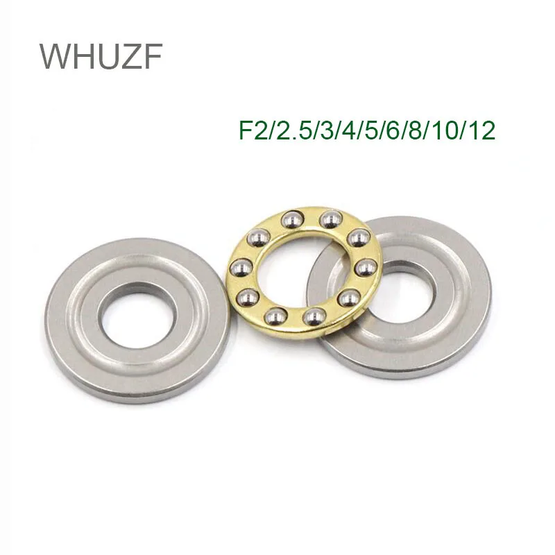 

WHUZF 5PCS F2-6 F2.5-6 F3-8 F4-9 F4-10 F5-10 F5-11 F5-12 F6-12 F6-14 F7-13 F8-16 F10-18 F12-21M Axial Ball Thrust Bearing