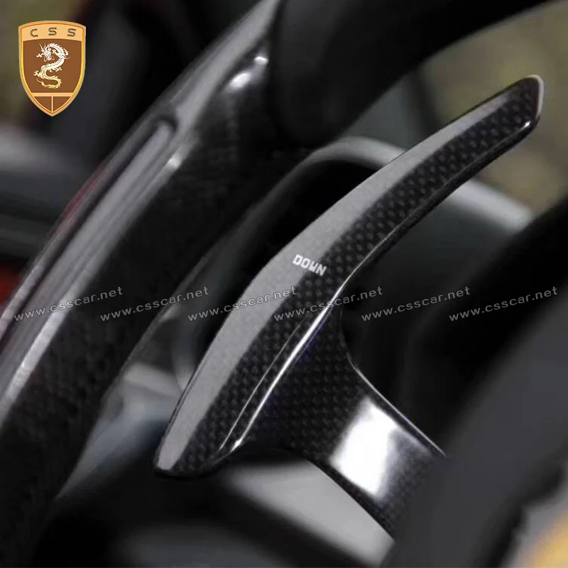 HOT SALE SHIFT PADDLES For Ferrari-458 Italia high quality OEM style dry carbon fiber paddle shift interior decoration 00440