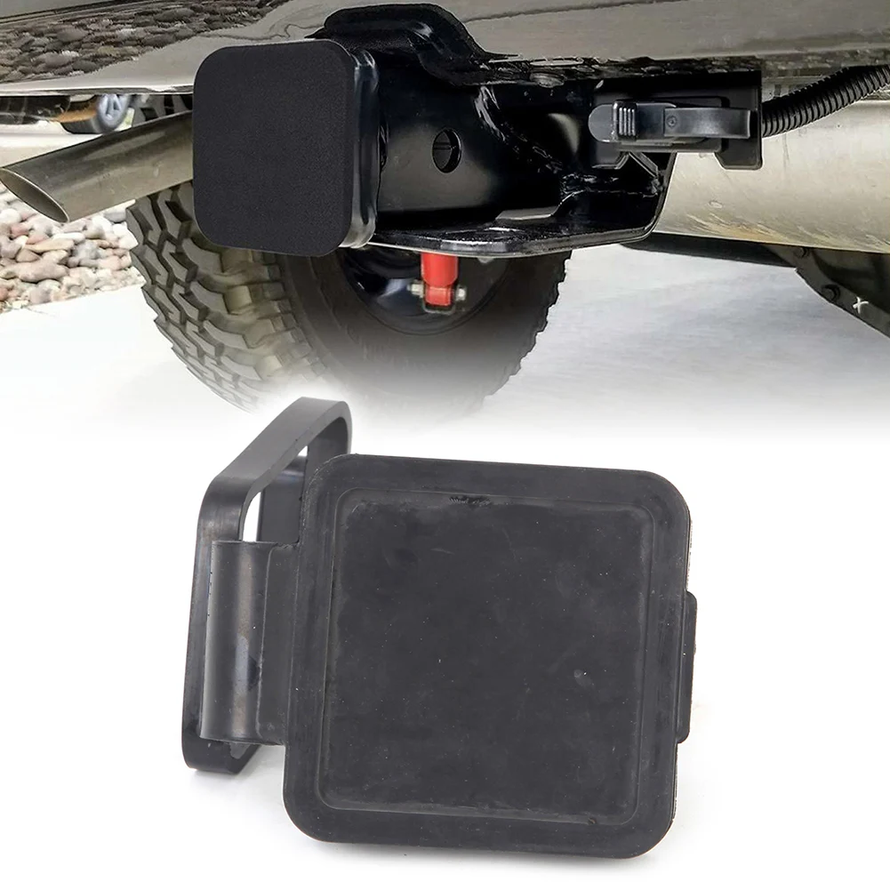 For Jeep Wrangler JK JL Tow Trailer Hitch Receiver Cover Plug Dust Cap Car Accessories Black