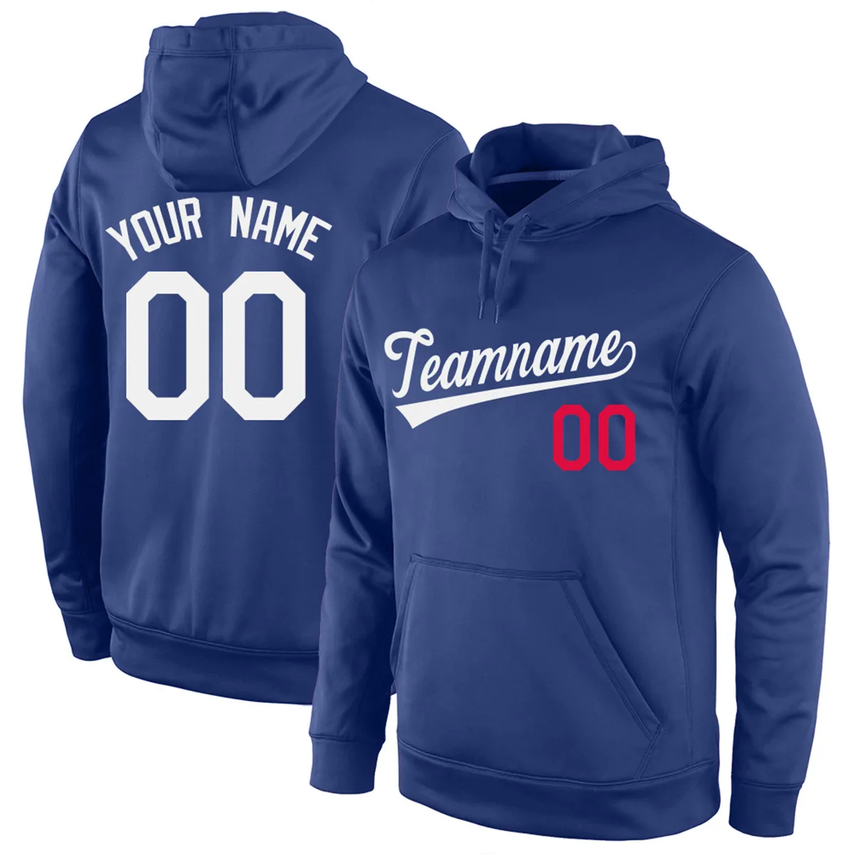 Custom Sports Hoodies Stitch Team Name and Numbers Design your own Sweatshirts Full Sleeve With Pockets for Adult/Kids Chritsmas