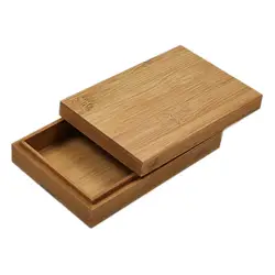 Creative Wooden Storage Box Tea Bamboo Packing Box Push-pull Switch Desktop Small Jewelry Finishing Box Packaging Case